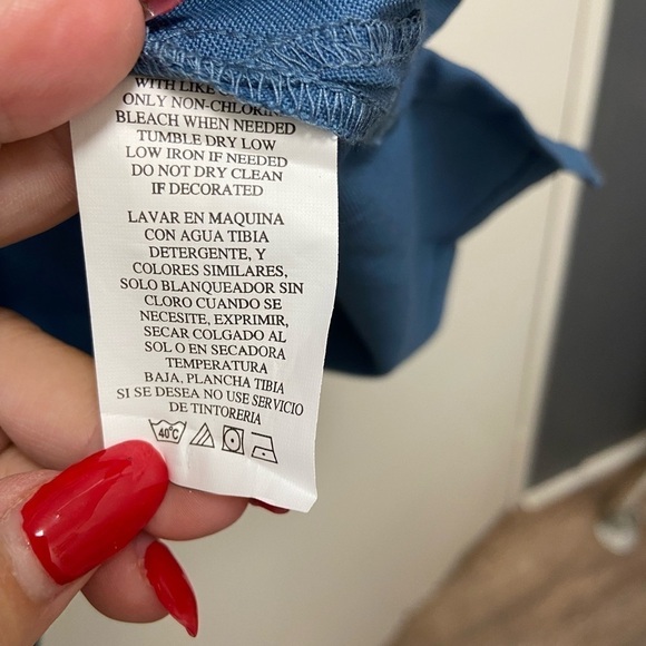 Linden Gray men’s blue shirt button down nice size XL - Picture 5 of 5